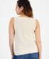 Фото #2 товара Petite Twist-Front Sweater Tank Top, Created for Macy's