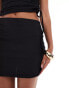 Фото #5 товара ASOS DESIGN co-ord textured mini skirt with side splits in black