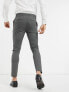 Фото #2 товара New Look skinny suit trouser in dark grey