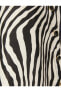 Zebra Desenli Saten Gömlek