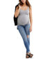 ფოტო #1 პროდუქტის Luxe Rib Knit Maternity Tank Top