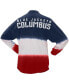 Фото #4 товара Блузка с длинным рукавом Spirit Jersey женская Сине-красная Columbus Blue Jackets Ombre