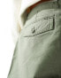 GANT cotton/linen surplus utility shorts in mid green