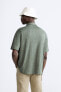 100% linen polo shirt