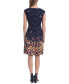 Фото #2 товара Women's Scattered Floral-Print Fit & Flare Dress