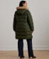 ფოტო #2 პროდუქტის Plus Size Faux-Fur-Trim Hooded Puffer Coat