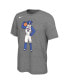 Фото #3 товара Men's and Women's Heather Charcoal Philadelphia 76ers Team Mascot T-shirt
