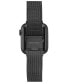 ფოტო #2 პროდუქტის Women's Dark Gray Stainless Steel Mesh Band Compatible with 42mm, 44mm, 45mm, Ultra and Ultra 2 Apple Watch