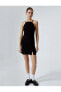 Фото #1 товара Платье женское с мини-подолом Halter Yaka Mini Kalem - 4SAL80002IW черное