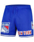 ფოტო #3 პროდუქტის Men's Royal New York Rangers Classic Mesh Shorts