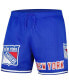 Men's Royal New York Rangers Classic Mesh Shorts Синий, S - фото #3