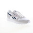 Фото #4 товара Reebok Classic Suede Mens Gray Suede Lace Up Lifestyle Sneakers Shoes