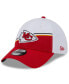 Фото #7 товара Men's White, Red Kansas City Chiefs 2023 Sideline 39THIRTY Flex Hat