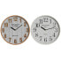Настенное часы Home ESPRIT Белый Стеклянный Деревянный MDF 32 x 4,5 x 32 cm (2 штук)