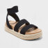 Фото #1 товара Women's Margie Platform Sport Sandals - Universal Thread Black 7.5