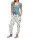 Caileigh Women's Pajama T-shirt & Jogger Set