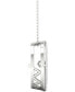 Фото #5 товара Twinkling Diamond Star diamond Fashion 18" Pendant Necklace (1/4 ct. t.w.) in 10k White Gold