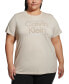 ფოტო #1 პროდუქტის Plus Size Short-Sleeve Logo Tee