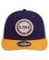 Men's Purple LSU Tigers Throwback Circle Patch 9fifty Trucker Snapback Hat
