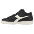 Фото #3 товара Diadora Game L Waxed Row Cut Lace Up Sneaker Mens Black Sneakers Casual Shoes 17