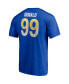 Фото #12 товара Men's Aaron Donald Royal Los Angeles Rams Player Icon Name and Number T-shirt