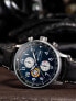 Фото #2 товара AVI-8 AV-4011-01 Mens Watch Hawker Hurricane Classic Chronograph 43mm 5ATM