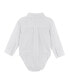 ფოტო #2 პროდუქტის Baby Boys White Poplin Button-down Shirt