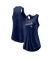 Фото #3 товара Women's Navy Colorado Avalanche Simplicity Swing Racerback Scoop Neck Tank Top