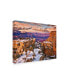 David Drost Snowy Grand Canyon V Canvas Art - 15" x 20"