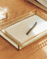 Фото #2 товара Decorative tray with gold rim