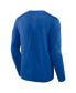 ფოტო #3 პროდუქტის Men's Royal Pitt Panthers Distressed Arch Over Logo Long Sleeve T-shirt