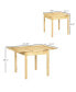 Фото #3 товара Folding Dining Table with Drop Leaf, Natural