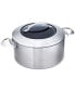 Фото #1 товара CTX 7.5 qt, 6.5 L, 10.25", 26cm Nonstick Induction Suitable Dutch Oven with Lid, Brushed Stainless Steel