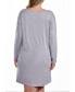 ფოტო #2 პროდუქტის Jewel Modal Plus Size Sleep Shirt or Dress in Ultra Soft and Cozy Lounge Style