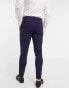 ASOS DESIGN super skinny suit trousers in four way stretch in navy