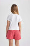 Kız Çocuk T-shirt Beyaz Z7794a6/wt34