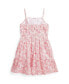 Toddler and Little Girls Floral Cotton Seersucker Dress