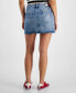 ფოტო #2 პროდუქტის Women's Izzie Mid-Rise Mini Denim Skirt