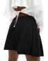 Фото #4 товара ASOS DESIGN tailored pleated mini skirt in black