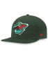 ფოტო #1 პროდუქტის Men's Green Minnesota Wild Core Primary Logo Fitted Hat