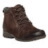 Фото #3 товара Propet Delaney Round Toe Lace Up Booties Womens Brown Casual Boots WFV002SBRN