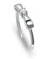 ფოტო #1 პროდუქტის Cubic Zirconia Bow Sterling Silver Toe Ring