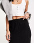 Urban Revivo knitted midi skirt in black