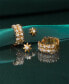 ფოტო #4 პროდუქტის Diamond Flower Small Hoop Earrings (1/3 ct. t.w.) in Gold Vermeil, Created for Macy's