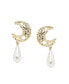 Фото #1 товара Women's Moon Drop Earrings