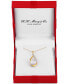 ფოტო #3 პროდუქტის Cultured Freshwater Pearl (9mm) and Diamond Accent Pendant 18" Necklace in 14k Gold