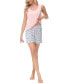 ფოტო #2 პროდუქტის Women's Tank with Short Set