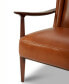 Фото #8 товара Jollene 29" Leather Winged Accent Chair, Created for Macy's