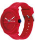 ფოტო #2 პროდუქტის Men's Quartz Red Silicone Watch 44mm