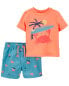 Фото #4 товара Baby 2-Piece Crab Rashguard Swim Set 6M